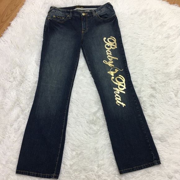 Baby Phat Denim - Baby Phat Jeans with Gold Cat Size 13